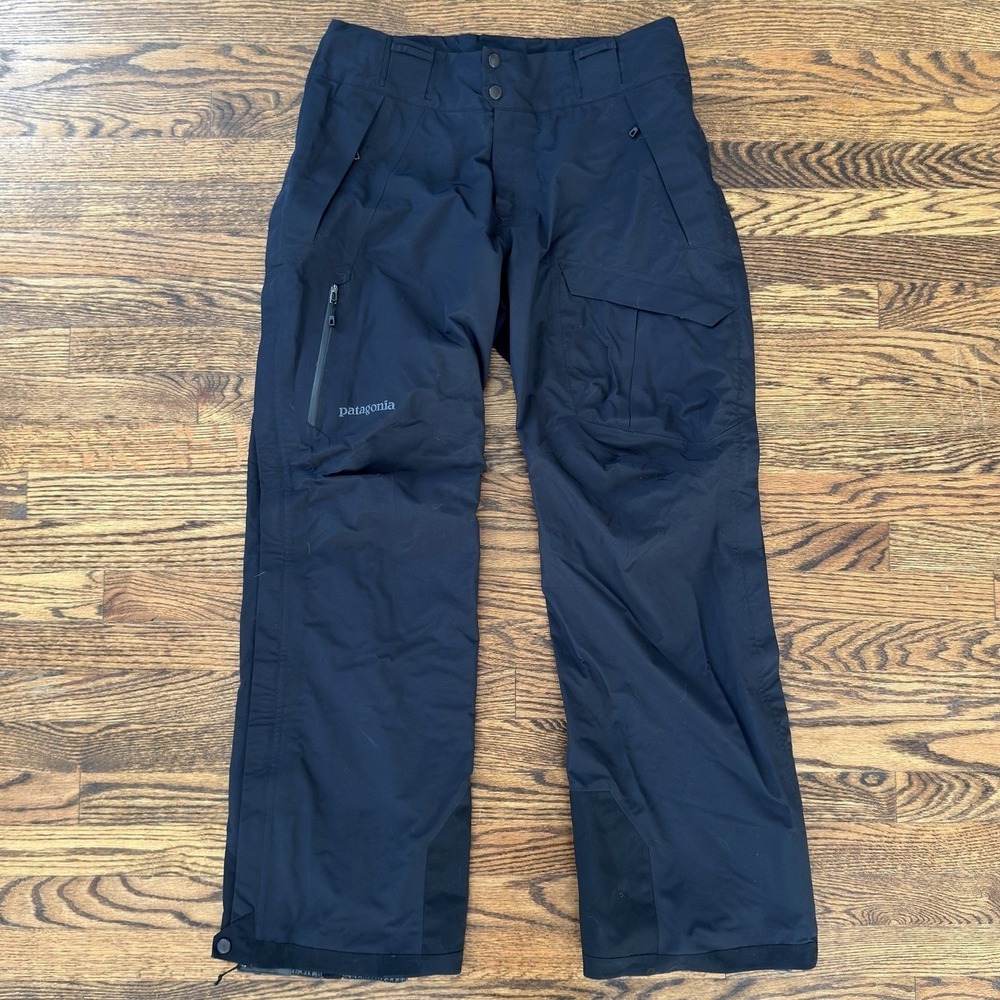 Patagonia Gore-Tex Men's Powder Bowl Black Ski Snowboard Snow Pants - Medium